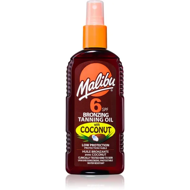 Malibu Bronzing Tanning Oil Päikesepihusti päikesepuudriga 200 ml