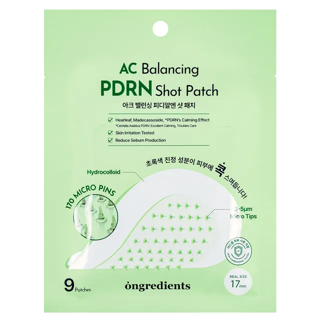 ONGREDIENTS AC Balancing PDRN Shot Patch 9pcs