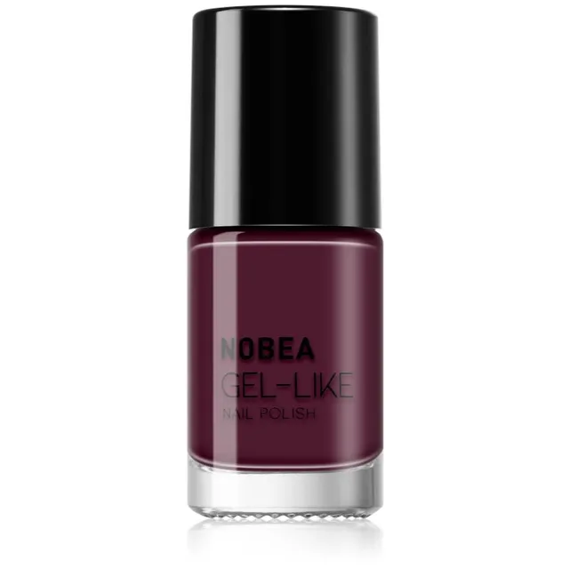 NOBEA Day-to-Day Gel-like Nail Polish Geeliefektiga küünelakk varjund Maroon red #N46 6 ml