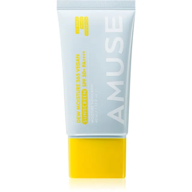 AMUSE Dew Moisture 365 Vegan Sunscreen Päevitusvedelik näole niisutava toimega 40 ml