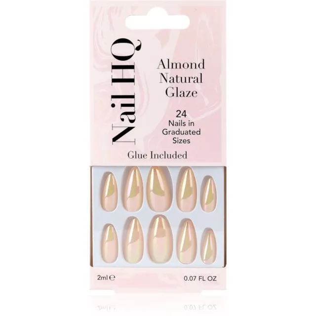 Nail HQ Almond Kunstküüned Natural Glaze 24 tk