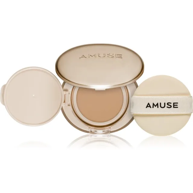 AMUSE Dew Jelly Master Cushion Kauapüsiv jumestuskreemikäsn keskmine päikesekaitse varjund 02 Healthy 15 g