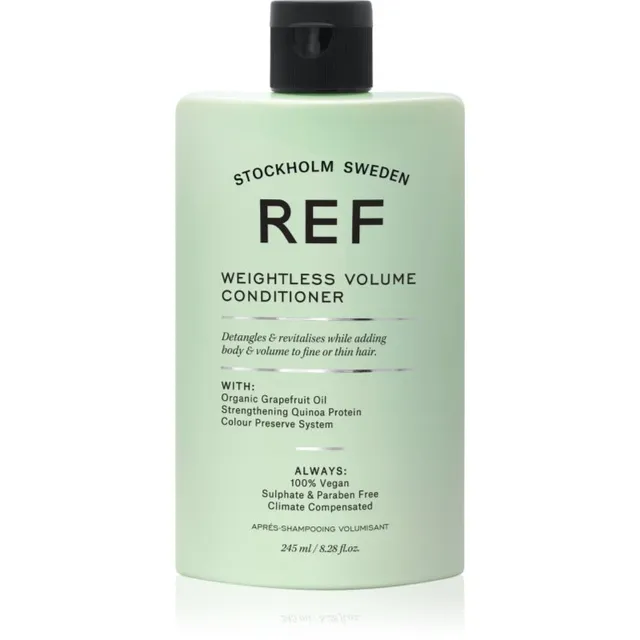 REF Weightless Volume Conditioner Palsam õhukestele ja jõuetutele juustele kohevuse andmiseks juuksejuurtest alates 245 ml