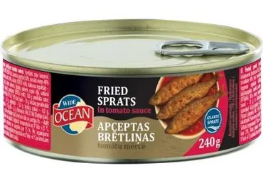 Sprotid tomatikastmes WIDE OCEAN, 240g