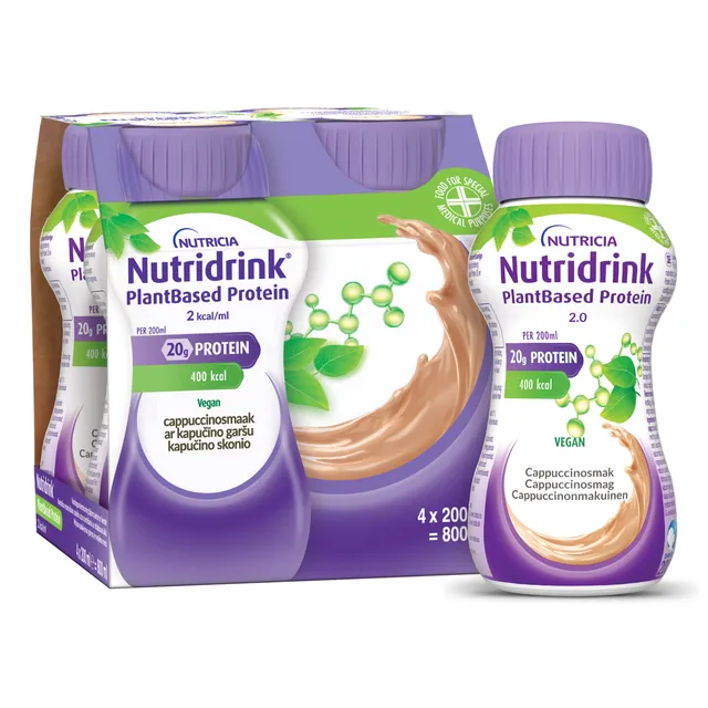 NUTRIDRINK PLANTBASED PROTEIN CAPPUCCINO 200ML N4