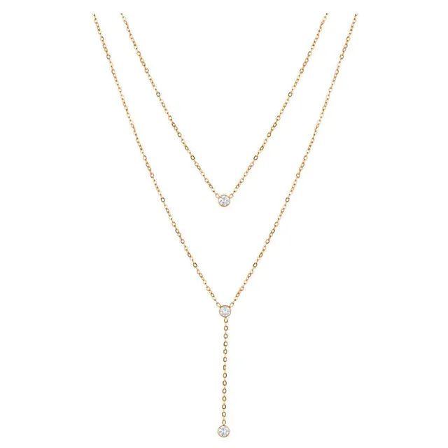 DONDELLA Aureline Rose Gold Necklace 42+5cm
