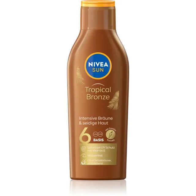 NIVEA SUN Tropical Bronze Päikesekreem kehale SPF 6 200 ml