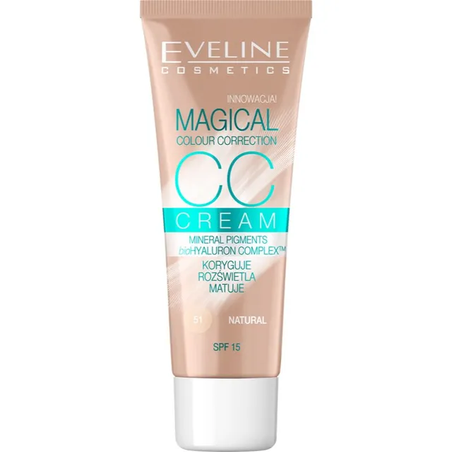 Eveline Cosmetics Magical Colour Correction CC kreem SPF 15 varjund 51 Natural 30 ml