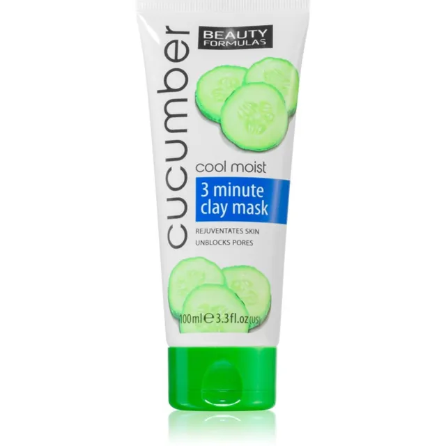 Beauty Formulas Cucumber Süvapuhastav näomask saviga 100 ml