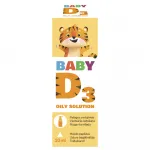 D3 Vitamiin suukaudsed tilgad beebile pumbaga 10 ml