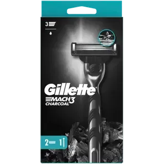 Raseerija Mach3 Charcoal 2up, GILLETTE, 1tk