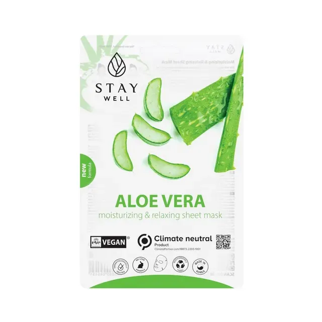 Näomask Aloe, STAY WELL, 1tk