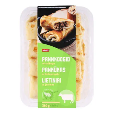 Pannkoogid Rimi veiselihaga 4x90g, 360g