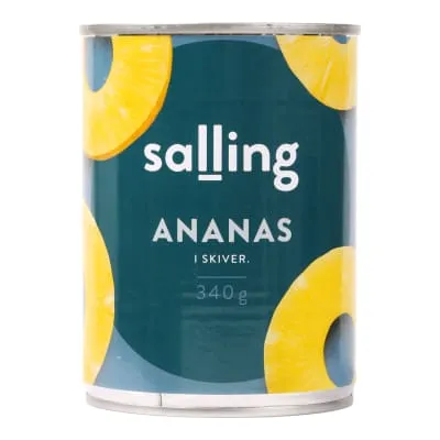 Ananassilõigud mahlas Salling 567g/340g