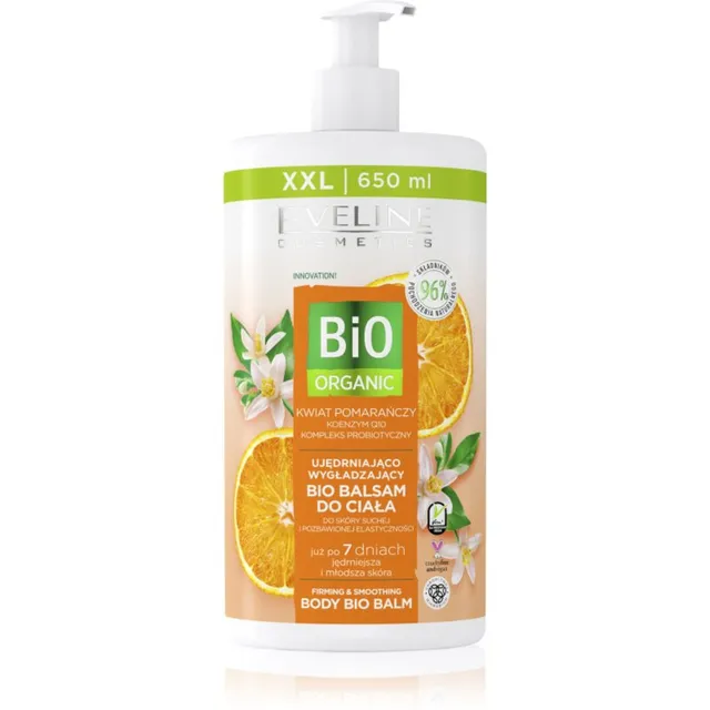 Eveline Cosmetics Bio Organic Pehmendav kehapalsam pinguldava toimega 650 ml