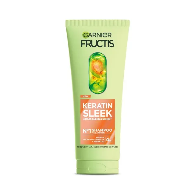 Šampoon Fructis Keratin Sleek, GARNIER, 200ml