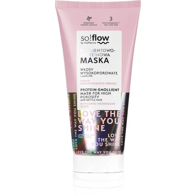 so!flow High Porosity Hair Protein-Emollient Mask Tugevdav mask habrastele stressis juustele 200 ml