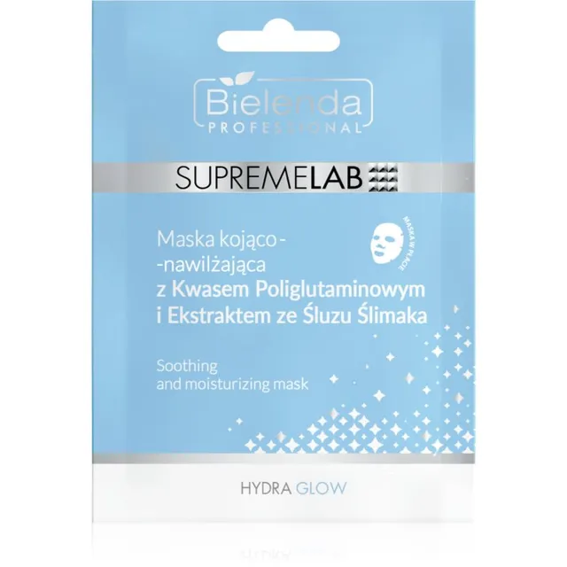 Bielenda Professional Supremelab Hydra Glow Niisutav näo lehtmask teoekstraktiga 1 tk