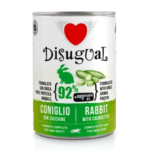 Disugual Vegetables küüliku ja suvikõrvitsaga koerakonserv 400g