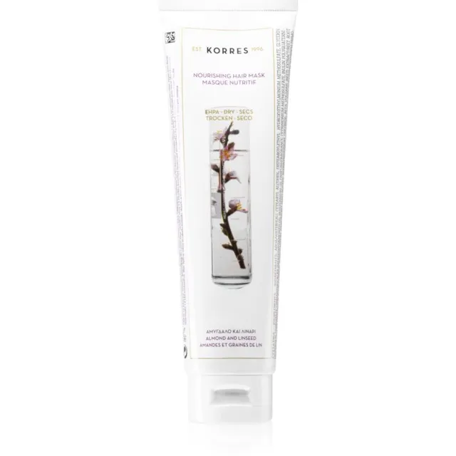 Korres Almond & Linseed Toitev mask kuivadeleja kahjustatud juustele 125 ml