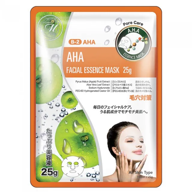MITOMO Natural AHA Facial Essence Sheet Mask 26g