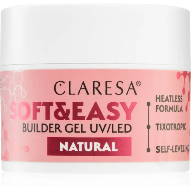 Claresa Soft&Easy Builder Gel Geeli aluskiht küüntele varjund Natural 45 g