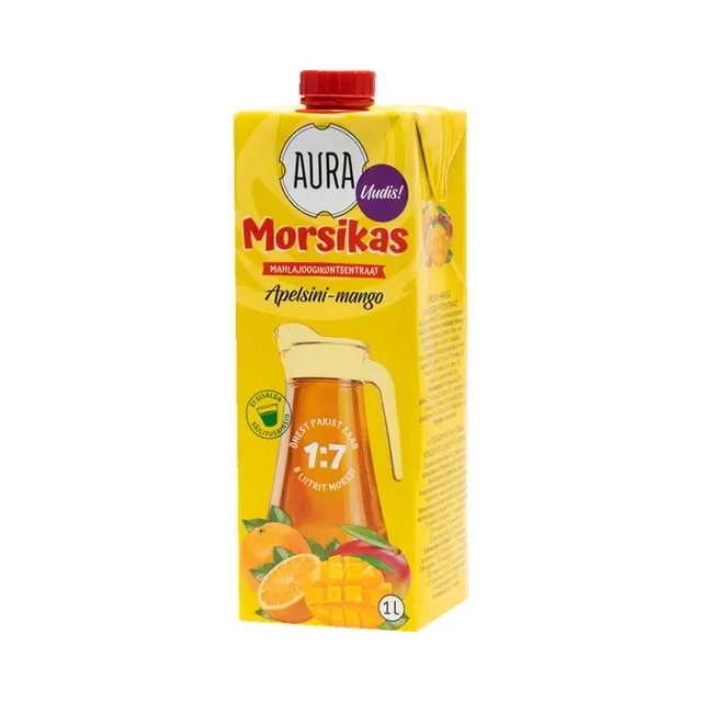 Apelsini-mango mahlajoogikontsentraat, AURA MORSIKAS, 1 L