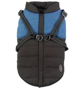 Koera talvejope traksidega, sinine-must DENIM Gimdog