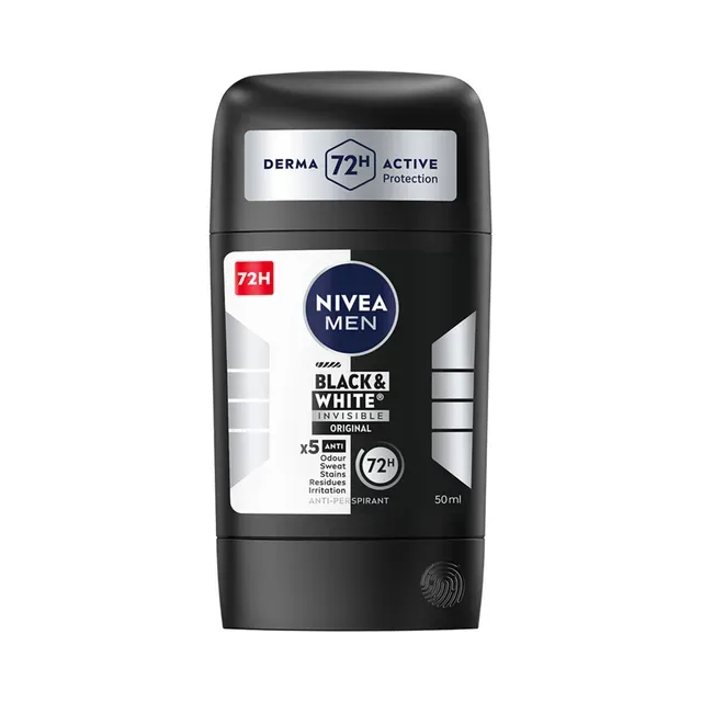 Pulkdeodorant Black & White Invisible Original meestele, NIVEA, 50 ml