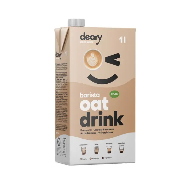 Kaerajook barista laktoosivaba, DEARY, 1 l