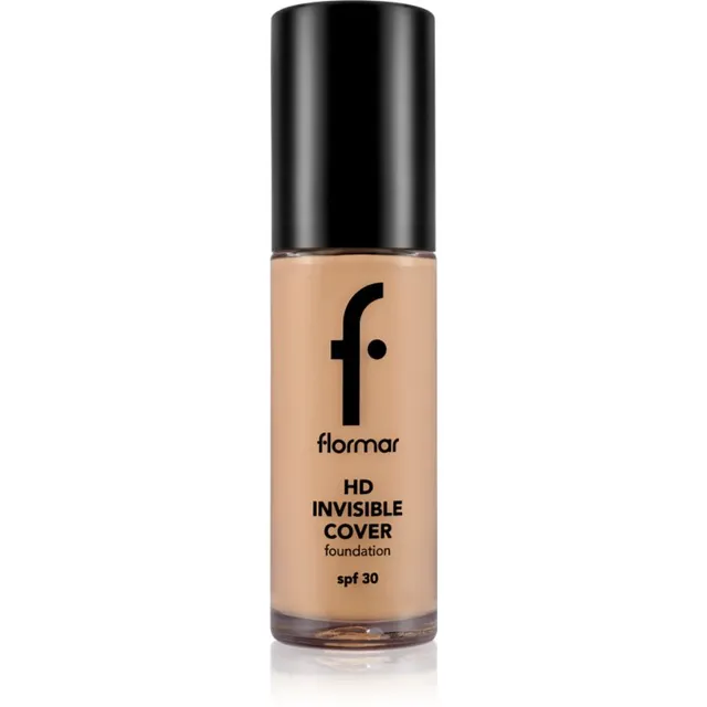 flormar HD Invisible Cover Foundation Kerge jumestuskreem kirgastava efektiga SPF 30 varjund 090 Golden Natural 30 ml