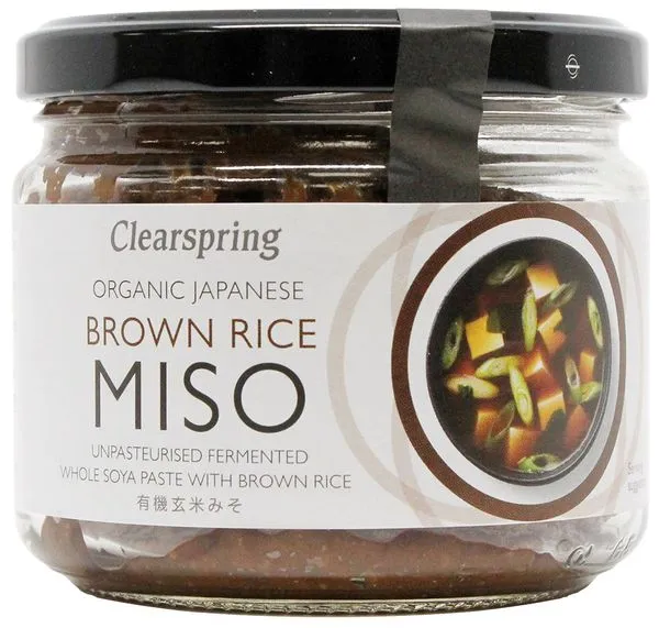 Miso pasta soja ja pruuni riisiga, ökoloogiline