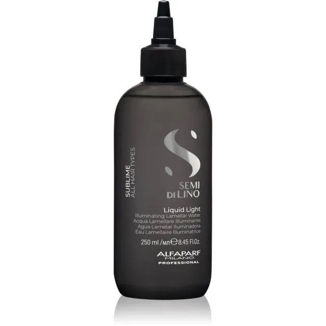 Alfaparf Milano Semi di Lino Sublime Liquid Light Juuksehooldus säravate ja pehmete juuste jaoks 250 ml