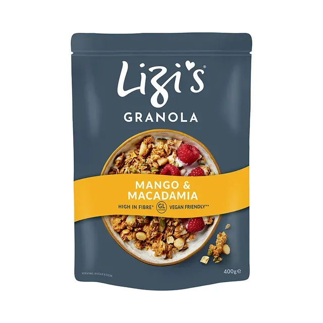 Müsli mango-makadaamiapähkli, LIZI'S GRANOLA, 400 g