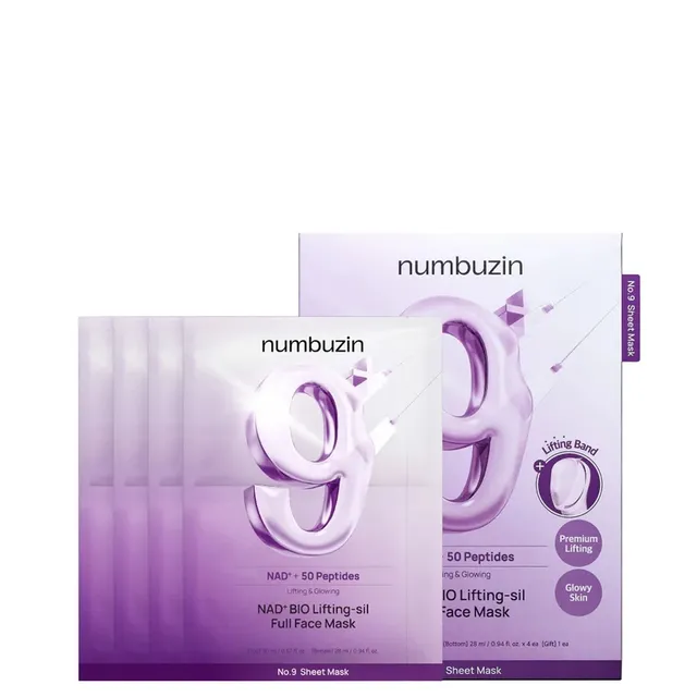 NUMBUZIN No.9+ Nad+Bio Lifting-Sil Full Face Mask 4x28ml