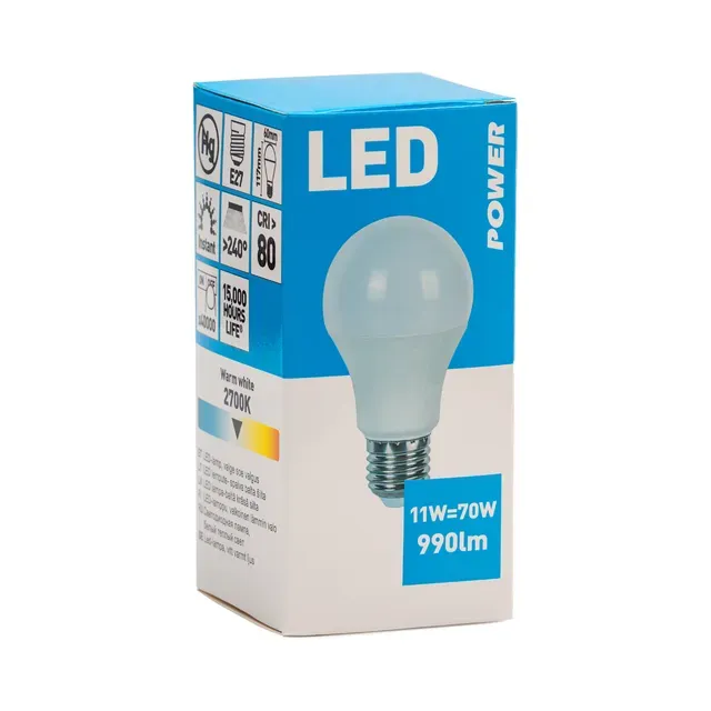 LED lamp GLS 990LM E27, POWER, 1 tk