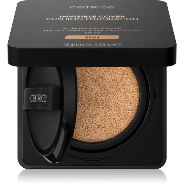Catrice Invisible Cover Cushion Foundation Matt jumestuskreem käsnas SPF 30 varjund C024N 10 g