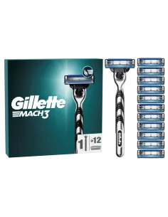 Gillette Mach3 raseerija + 12 varutera