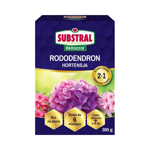 Rodode, Hortensiate ja Okaspuude Osmocote väetis 2in1, SUBSTRAL OSMOCOTE, 300 g