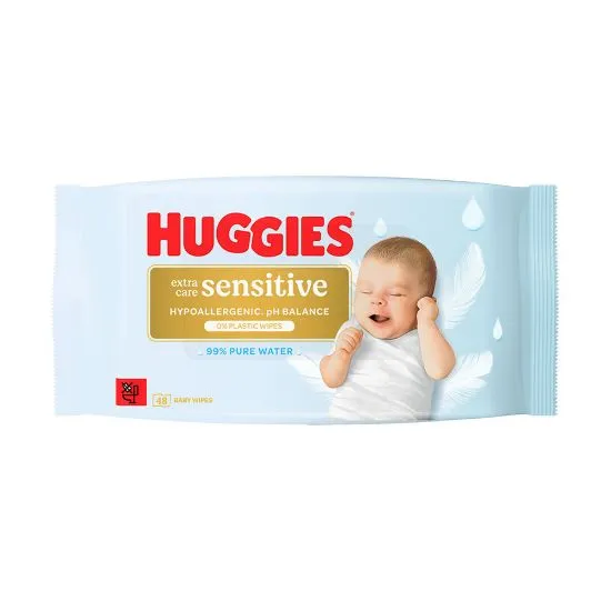 Huggies niisked salvrätikud Extra Care Sensitive 48tk