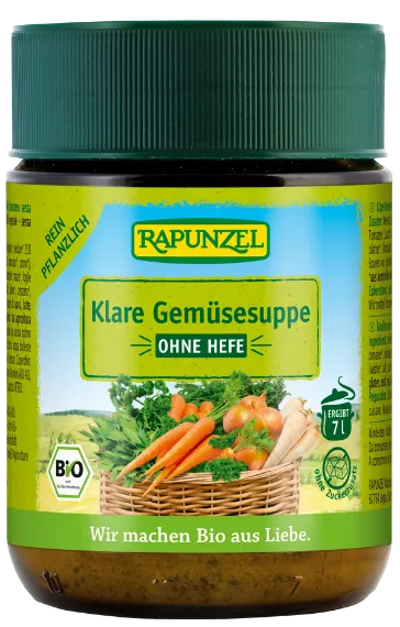 Köögiviljapuljong ilma pärmita, ökoloogiline