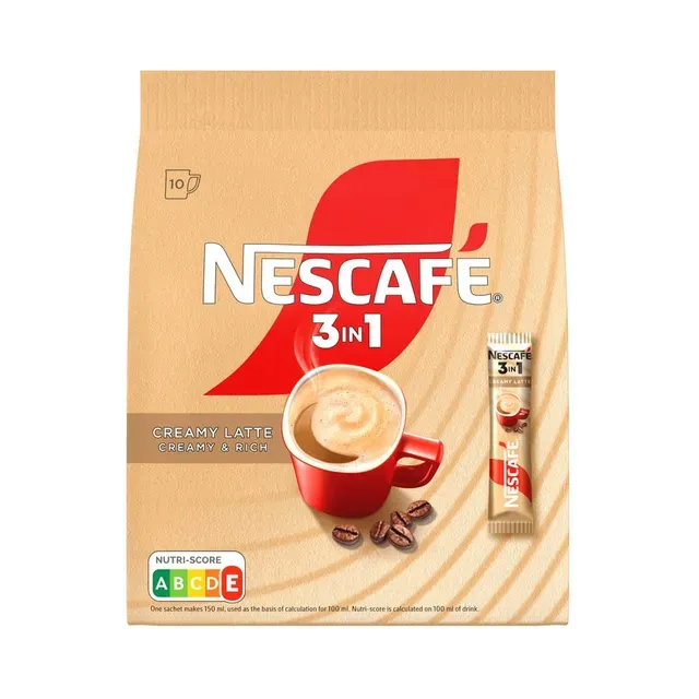 Lahustuv kohvijook 3in1 Creamy Latte 10X15g, NESCAFE, 150 g