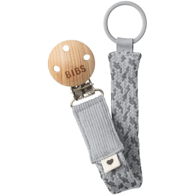 BIBS Paci Braid lutiklambrid Cloud / Iron 1 tk