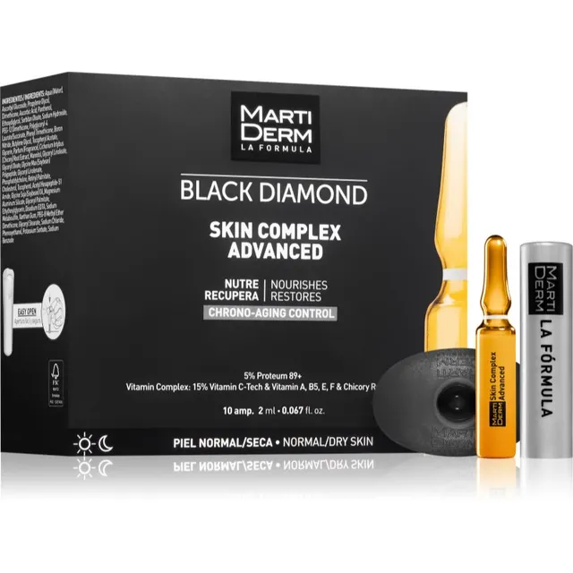 MartiDerm Black Diamond Skin Complex Advanced Ampullid väsinud nahale 10x2 ml