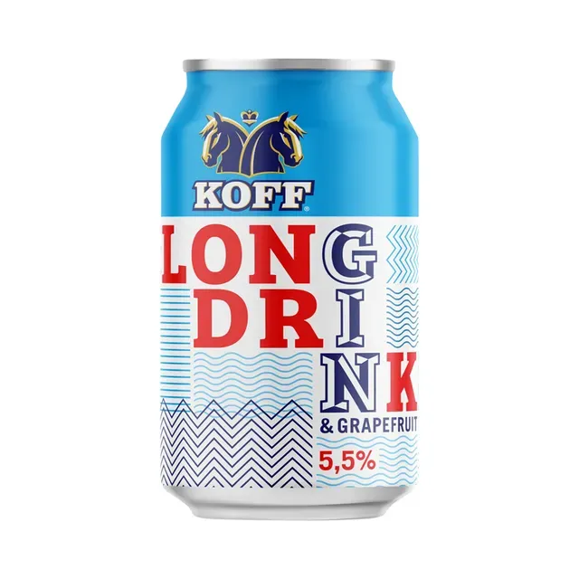 Long Drink Grapefruit, KOFF, 330 ml