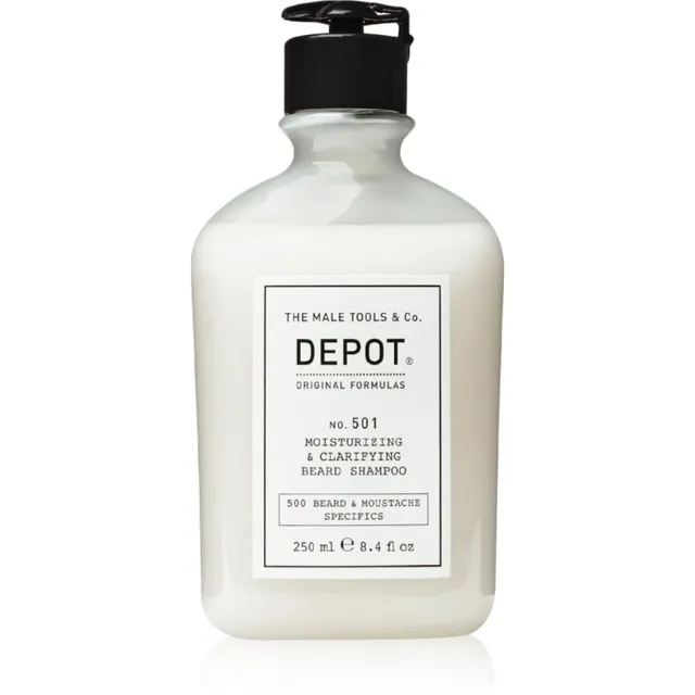 DEPOT 500 BEARD & MOUSTACHE SPECIFICS NO. 501 MOISTURIZING & CLARIFYING BEARD SHAMPOO Niisutav šampoon habemele 250 ml