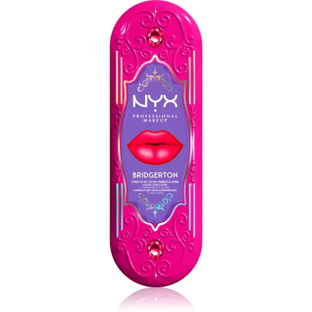 NYX Professional Makeup Bridgerton Royal Treasures Huulepulkade komplekt varjund 03 2 tk