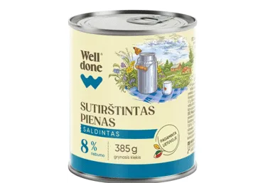 Kondenspiim magustatud WELL DONE, 385g
