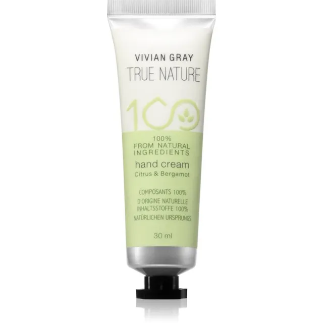 Vivian Gray True Nature Citrus & Bergamot Niisutav kätekreem 30 ml