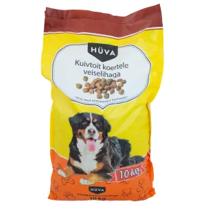 Hüva kuivt.koertele 10kg loomaliha